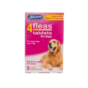 Johnsons 4Fleas Tablets Large Dogs over 11kg 57mg 3 x 6, Johnsons Veterinary,