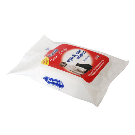 Johnsons Clean 'n' Safe Eye & Ear Wipes (6x), Johnsons Veterinary,