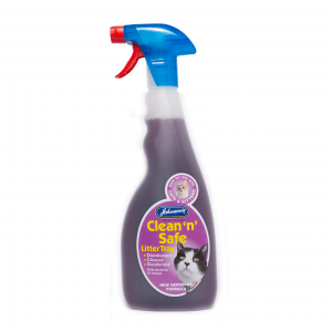 Johnsons Clean'n'Safe Litter Tray Disinfectant 500mlx6, Johnsons Veterinary,