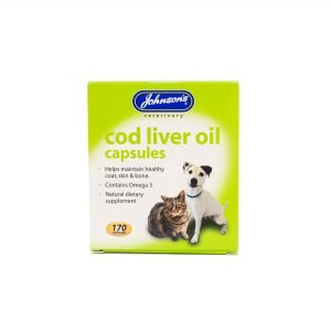 Johnsons Cod Liver Oil Capsules, Johnsons Veterinary Products, 3x170