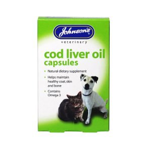 Johnsons Cod Liver Oil Capsules, Johnsons Veterinary Products, 3x170