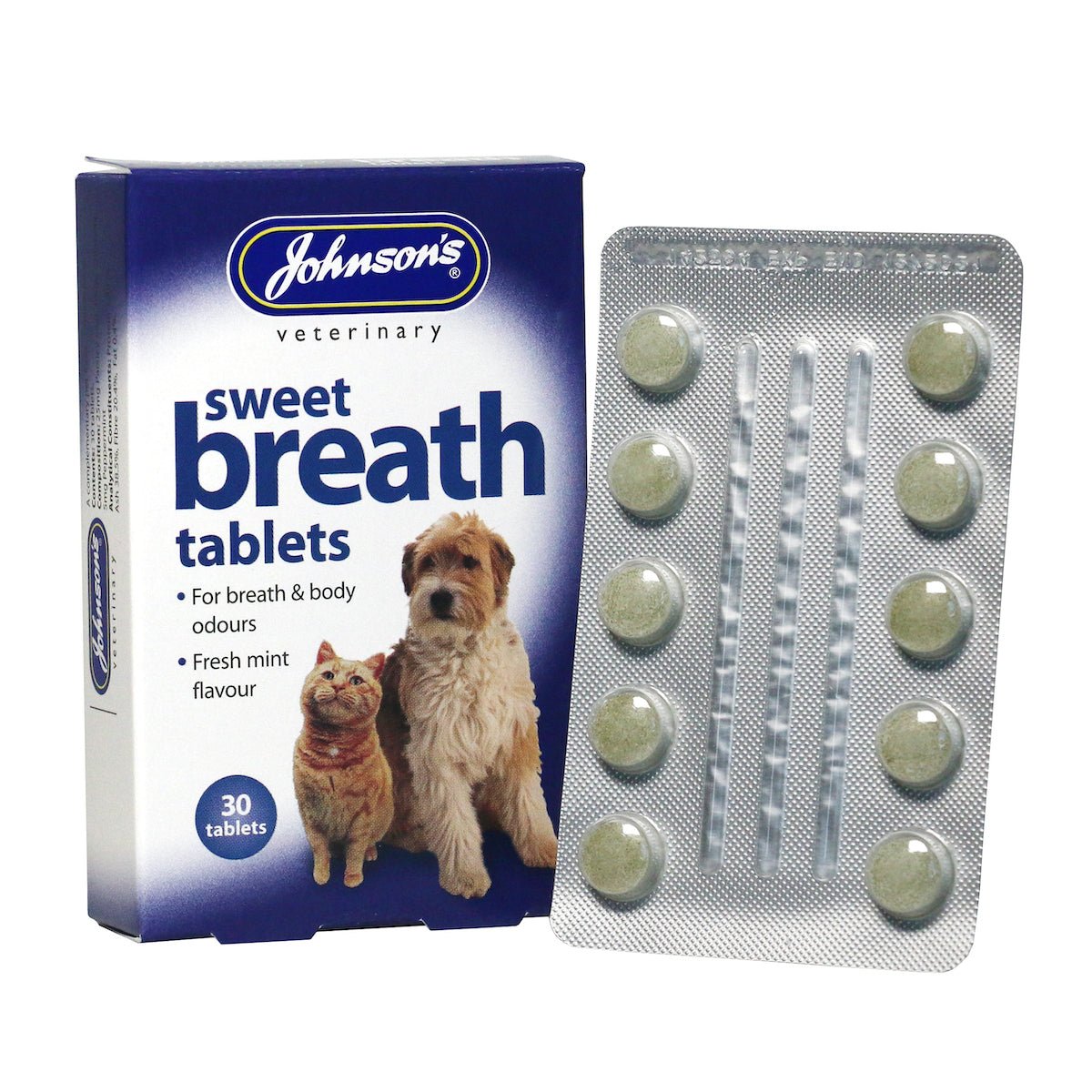 Johnsons Sweet Breath Tablets for Dogs & Cats (x6), Johnsons Veterinary,