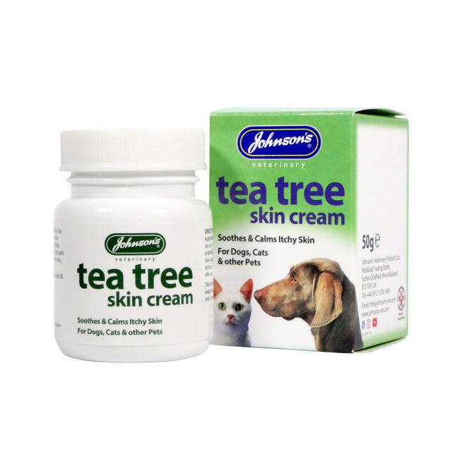 Johnsons Tea Tree Skin Cream for Dogs & Cats - 50g (x6), Johnsons Veterinary,