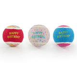 Jolly Doggy Birthday Balls 4x3pk Dog Toy, Rosewood,