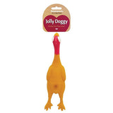 Jolly Doggy Squeaky Large Chicken x3, Rosewood,