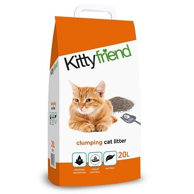 Kitty Friend Clumping Cat Litter 20 L, Sanicat,