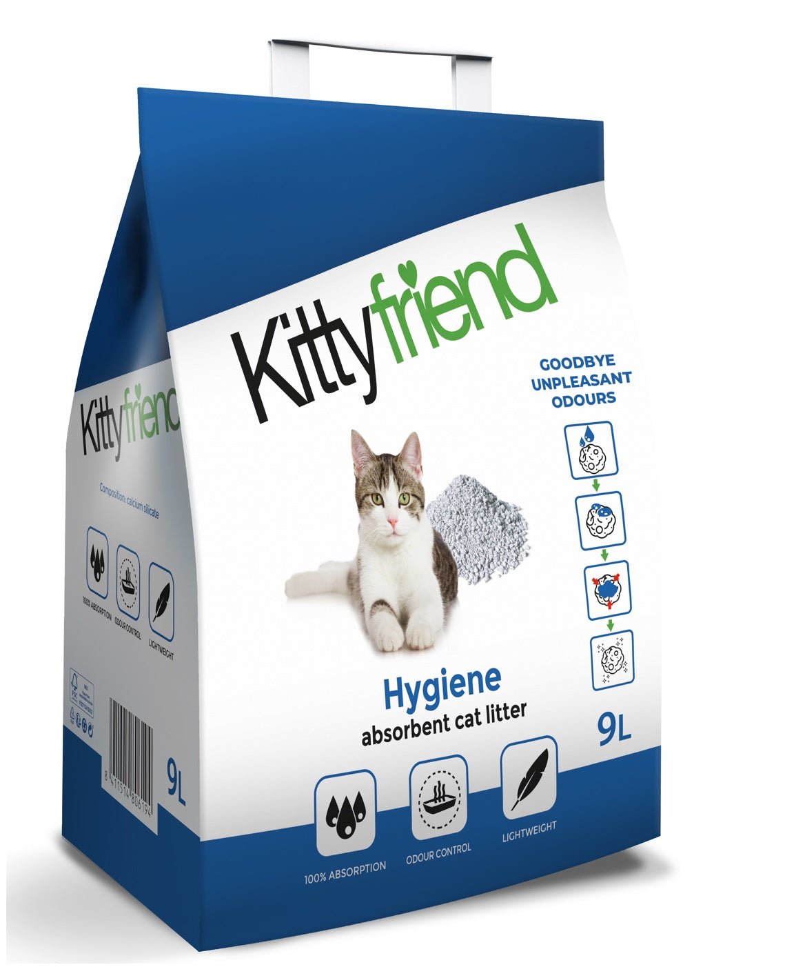 Kitty Friend Hygiene + Cat Litter 9 L, Kitty Friend,