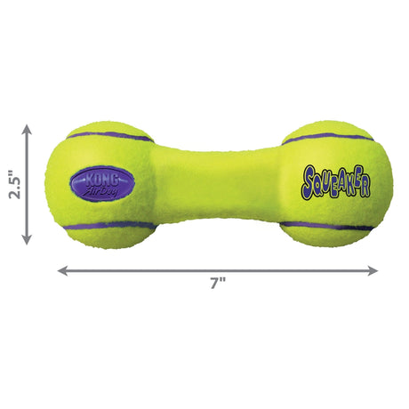 KONG AirDog Squeaker Dumbbell Dog Toy, Kong, Medium