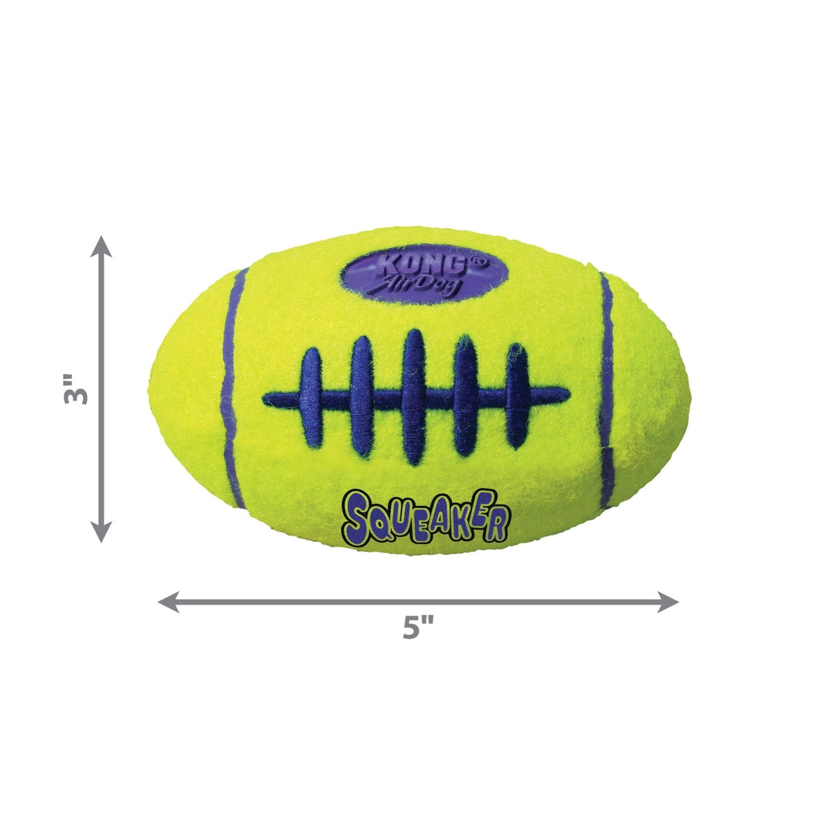 KONG AirDog Squeaker Football Dog Toy, Kong,