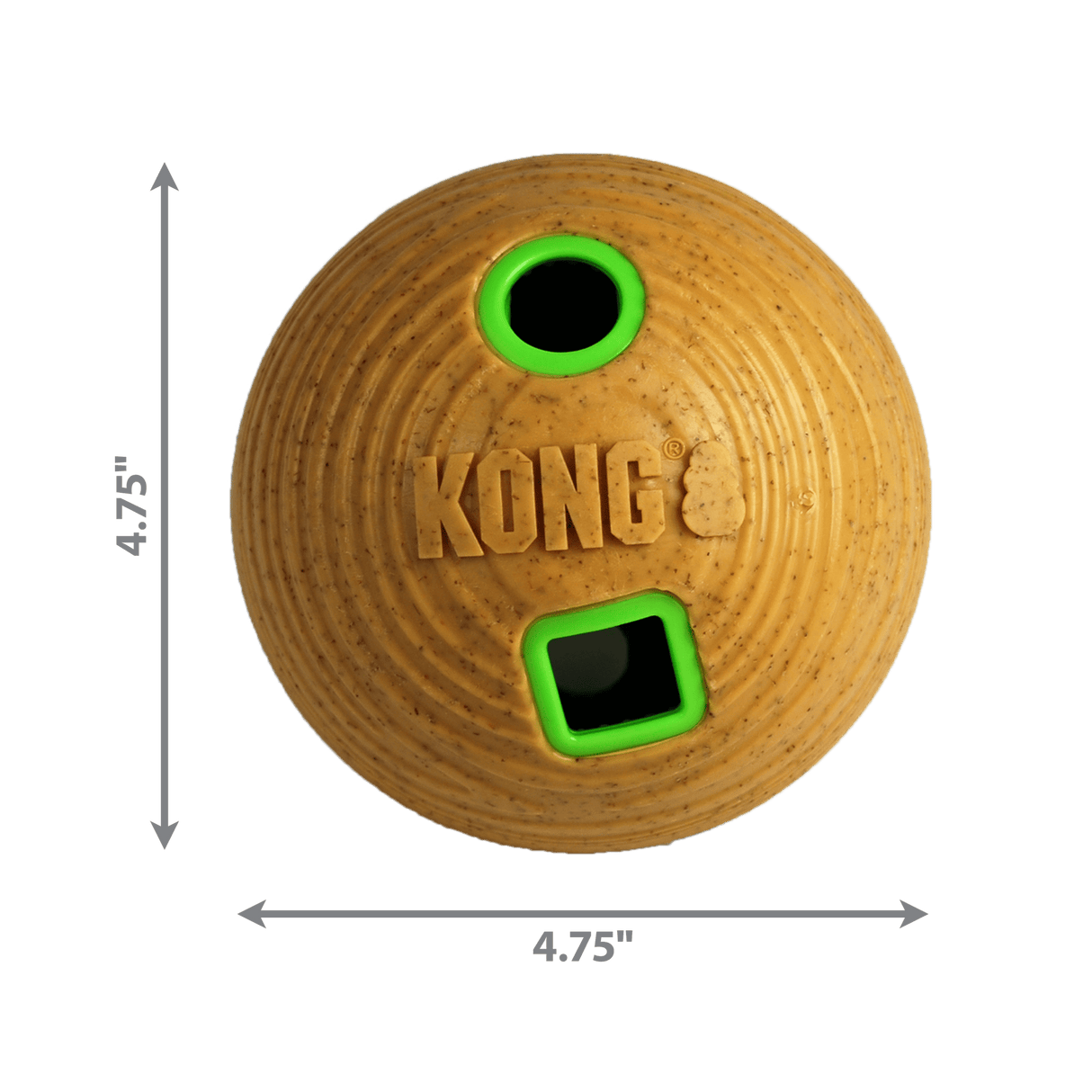 KONG Bamboo Feeder Ball Dog Toy, Kong,