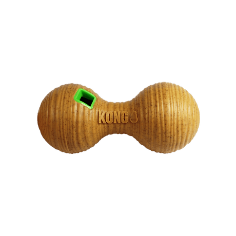 KONG Bamboo Feeder Dumbbell Dog Toy, Kong,