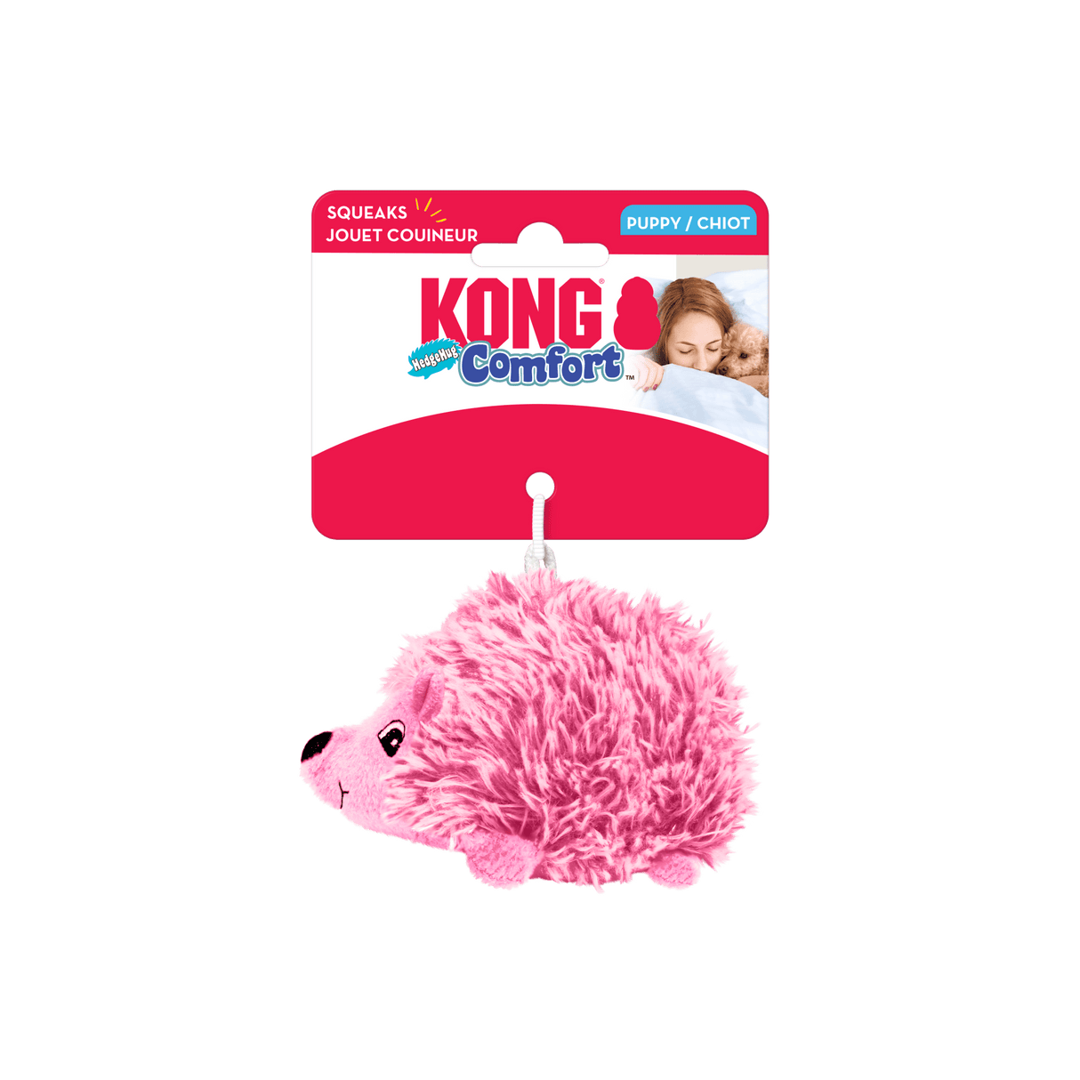 KONG Comfort HedgeHug Puppy Toy, Kong, XSmall