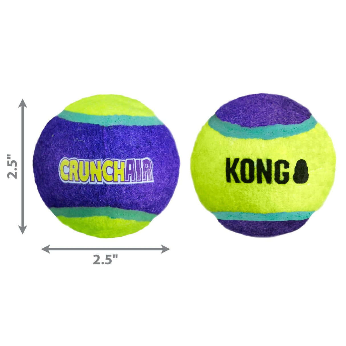 KONG CrunchAir Balls x3 Dog Toy, Kong, Medium