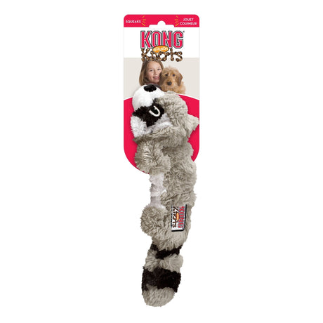 KONG Scrunch Knots Raccoon Dog Toy, Kong, Small/Medium