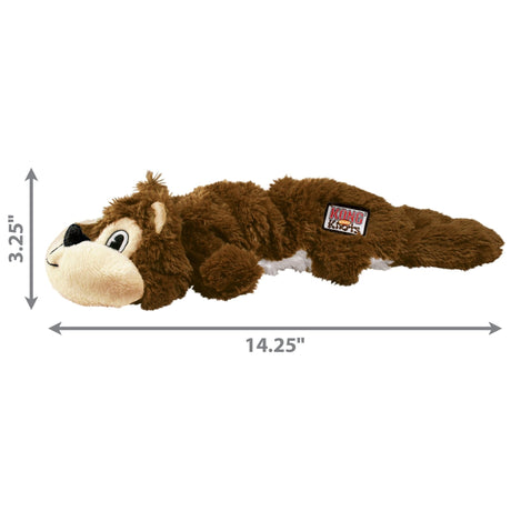 KONG Scrunch Knots Squirrel Dog Toy, Kong, Medium/Large
