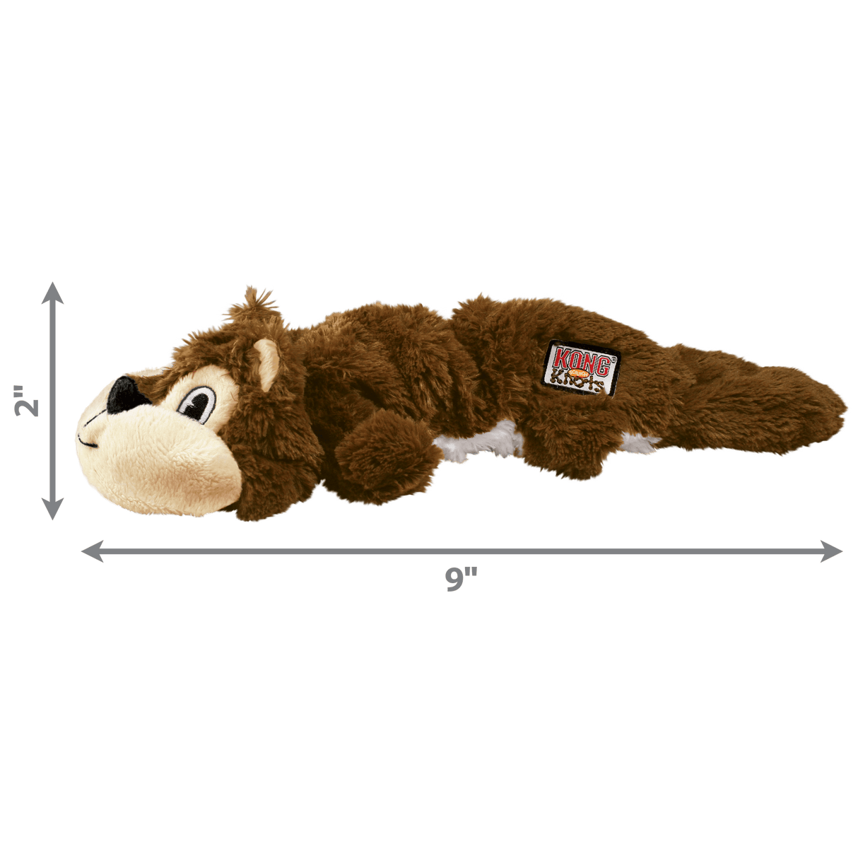 KONG Scrunch Knots Squirrel Dog Toy, Kong, Small/Medium