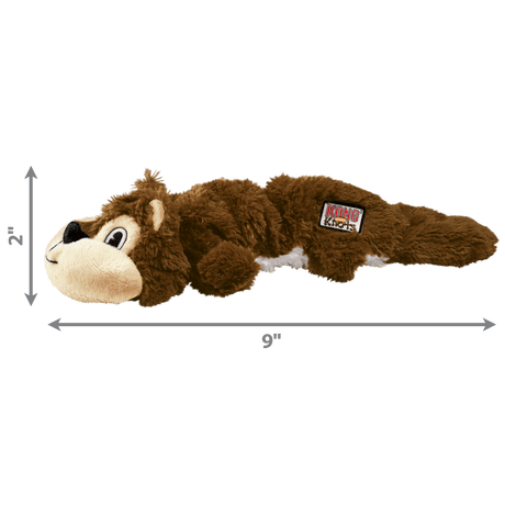 KONG Scrunch Knots Squirrel Dog Toy, Kong, Small/Medium