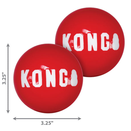 KONG Signature Balls x2 Pack Dog Toy, Kong, Large