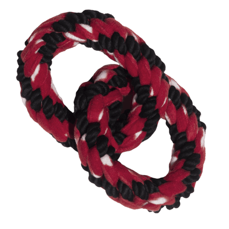 KONG Signature Rope Double Ring Tug Dog Toy, Kong,