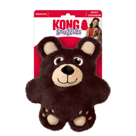 KONG Snuzzles Bear Dog Toy, Kong,