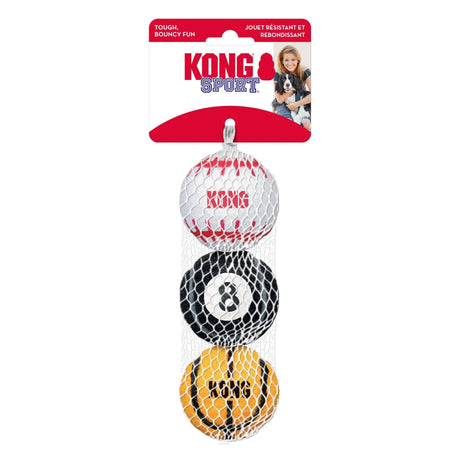 KONG Sport Balls 3-Pack Dog Toy, Kong, Small