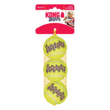 KONG Squeak Air Tennis Balls 3-Pack Dog Toy, Kong, Medium