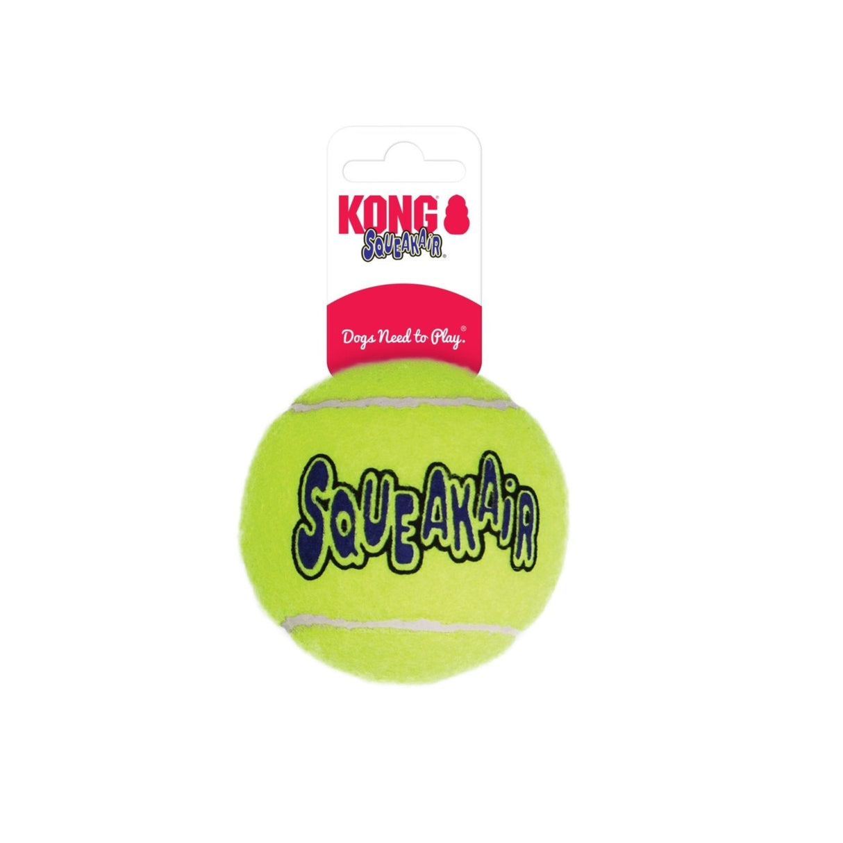 KONG SqueakAir Tennis Ball Dog Toy, Kong, Large