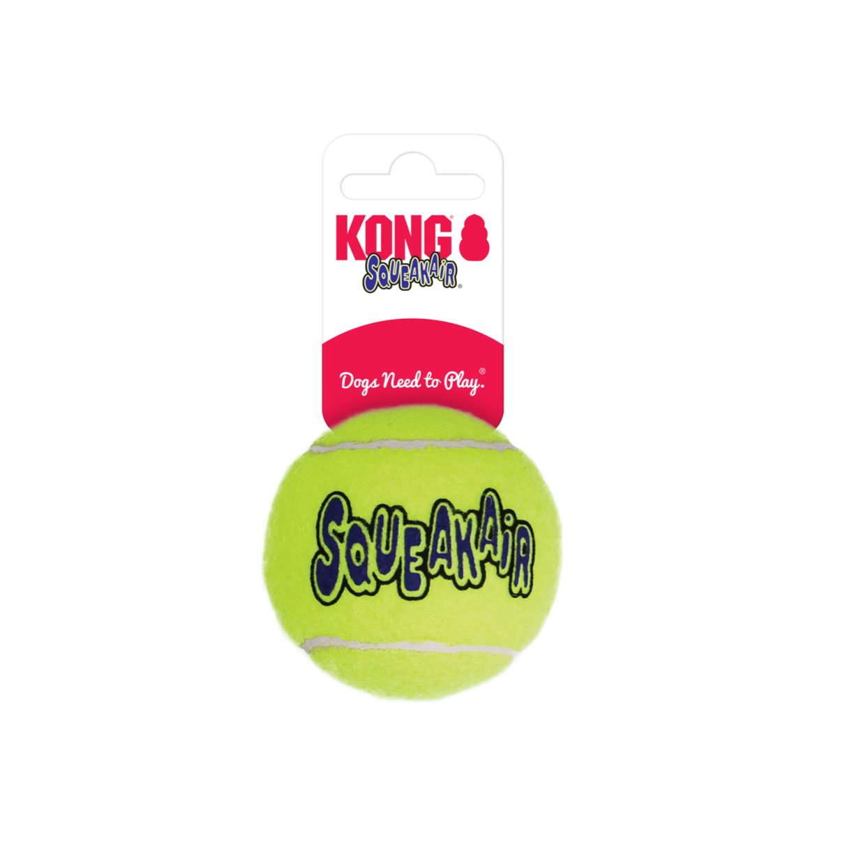 KONG SqueakAir Tennis Ball Dog Toy, Kong, Medium