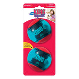 KONG Squeezz Action Ball Red Dog Toy, Kong, Large