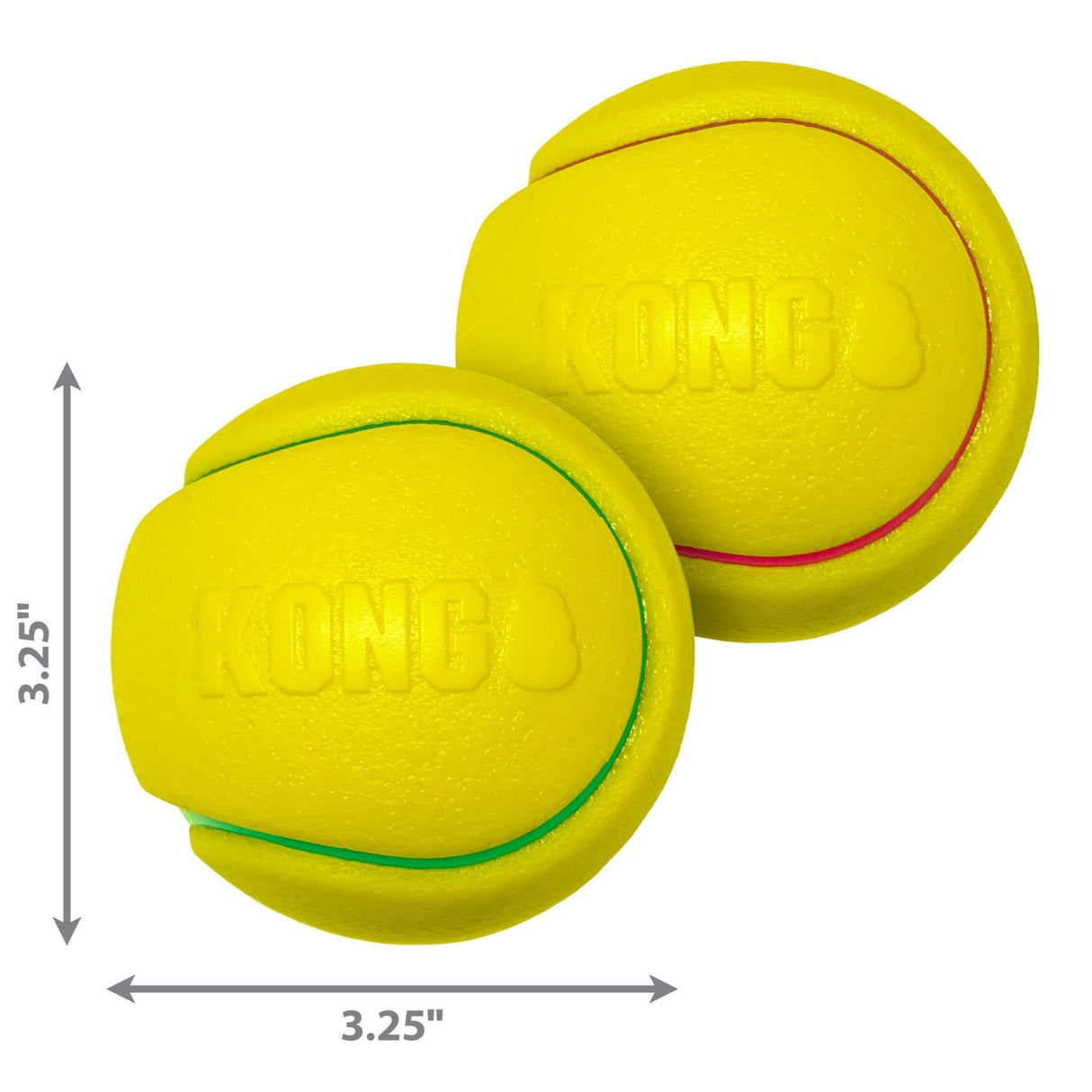 KONG Squeezz Tennis Ball Dog Toy, Kong, Large