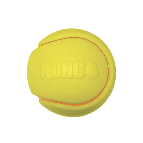 KONG Squeezz Tennis Ball Dog Toy, Kong, Medium