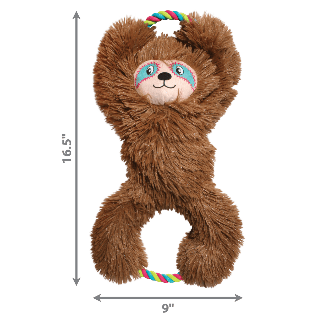 KONG Tuggz Sloth Dog Toy, Kong,