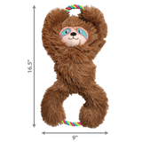 KONG Tuggz Sloth Dog Toy, Kong,