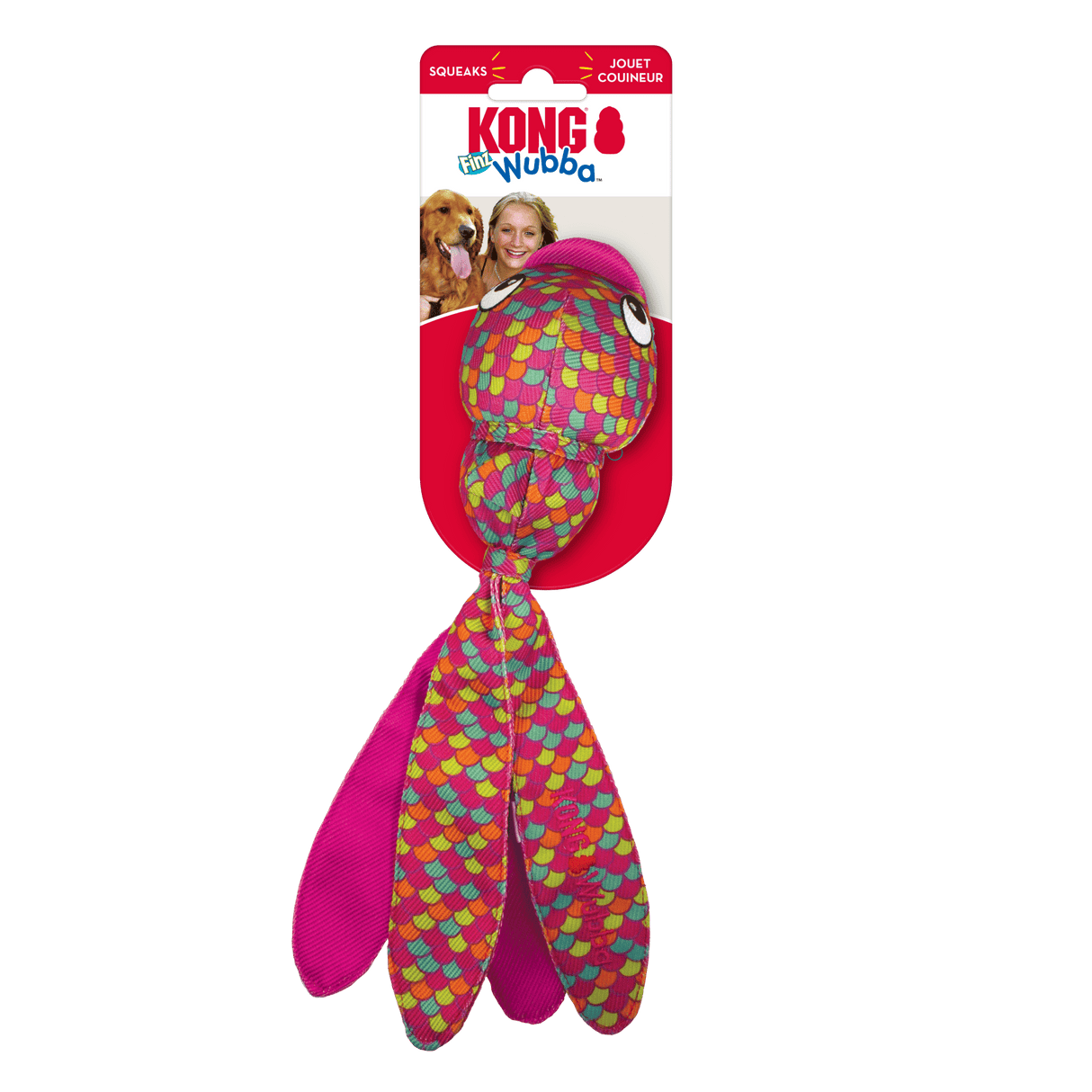 KONG Wubba Finz Dog Toy, Kong, XLarge