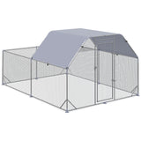 Large Chicken Run for 10-12 Birds - Walk In with Half Roof, PawHut,