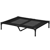 Large Raised Dog Bed, Cooling, Portable, Black, PawHut,