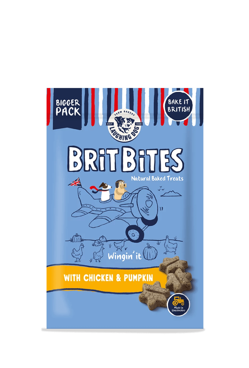Laughing Dog Brit Bites Grain Free with Chicken & Pumpkin (7 x 175g), Laughing Dog,