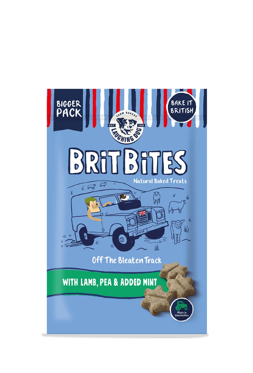 Laughing Dog Brit Bites Wheet Free with Lamb, Pea & Mint (7 x 175g), Laughing Dog,