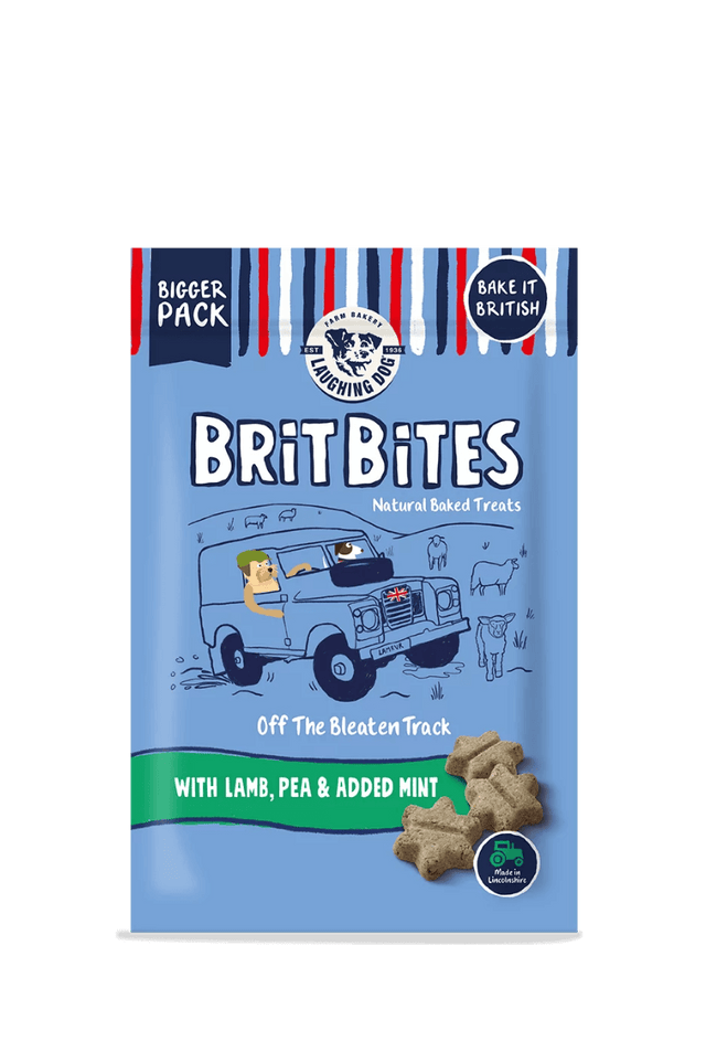 Laughing Dog Brit Bites Wheet Free with Lamb, Pea & Mint (7 x 175g), Laughing Dog,