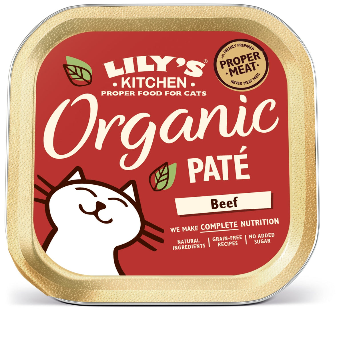 Lily's Kitchen Cat Organic Beef Grain Free 19x85g, Lily's Kitchen,