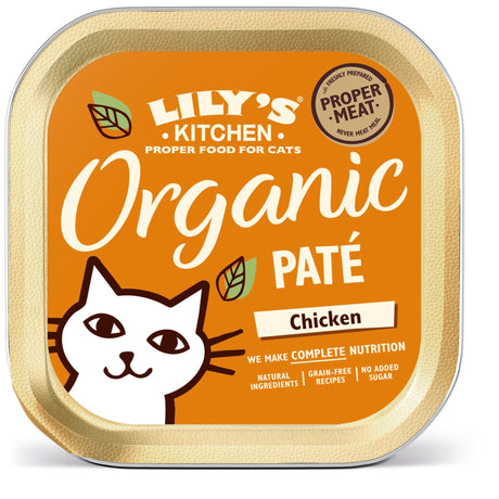 Lily's Kitchen Cat Organic Chicken Grain Free 19x85g, Lily's Kitchen,