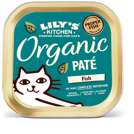 Lily's Kitchen Cat Organic Fish Grain Free 19x85g, Lily's Kitchen,