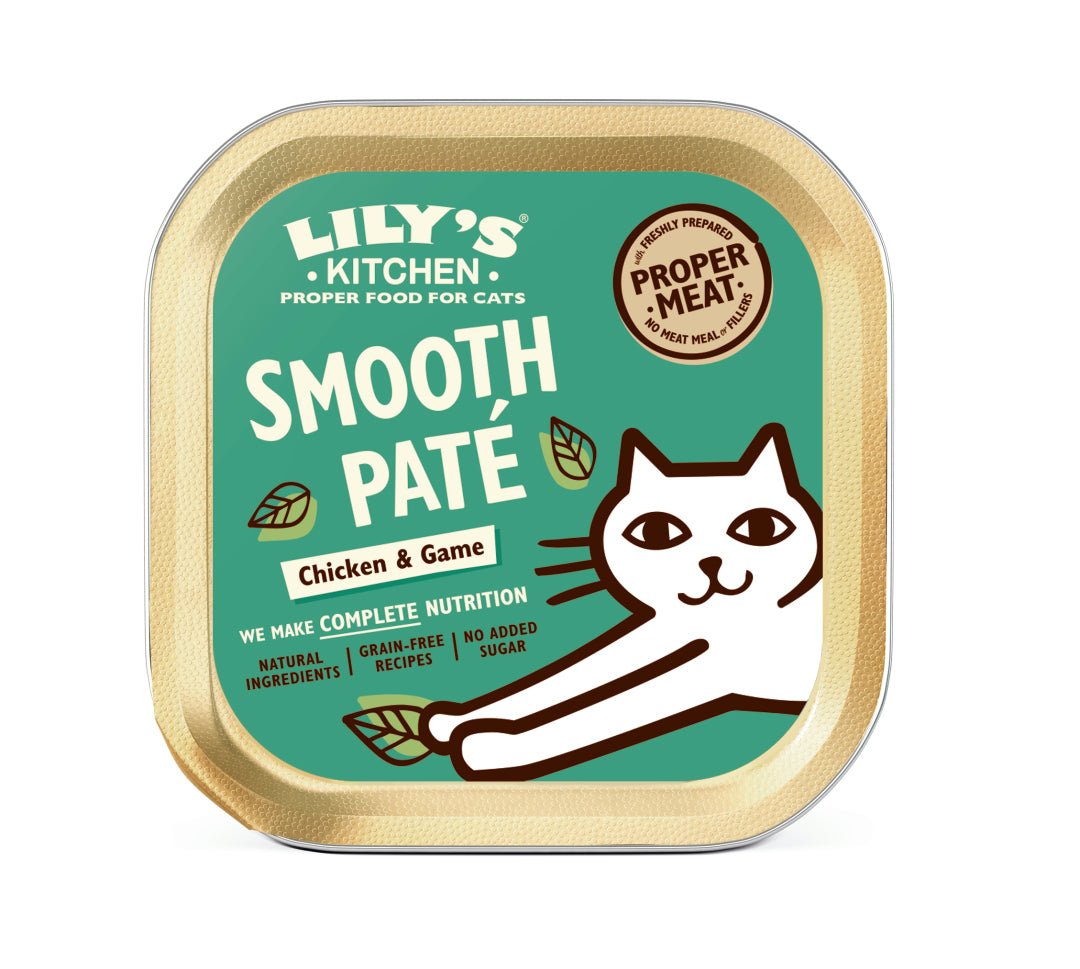 Lily's Kitchen Cat Smooth Pate Chicken & Game 19x85g, Lily's Kitchen,