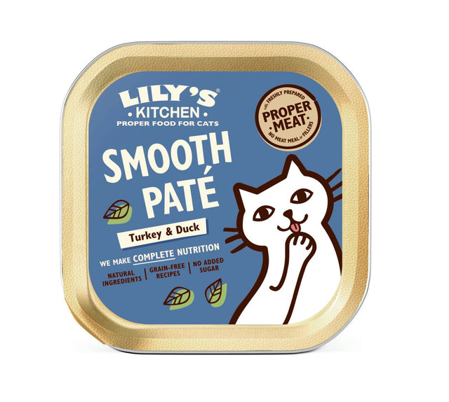 Lily's Kitchen Cat Smooth Pate Turkey & Duck 19x85g, Lily's Kitchen,