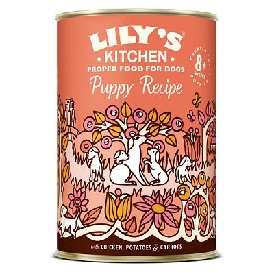 Lily's Kitchen Chicken Dinner for Puppies Tin 6x400g, Lily's Kitchen,