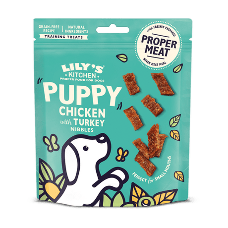 Lily's Kitchen Chicken with Turkey Nibbles Puppy Treats (8 x 70g), Lily's Kitchen,