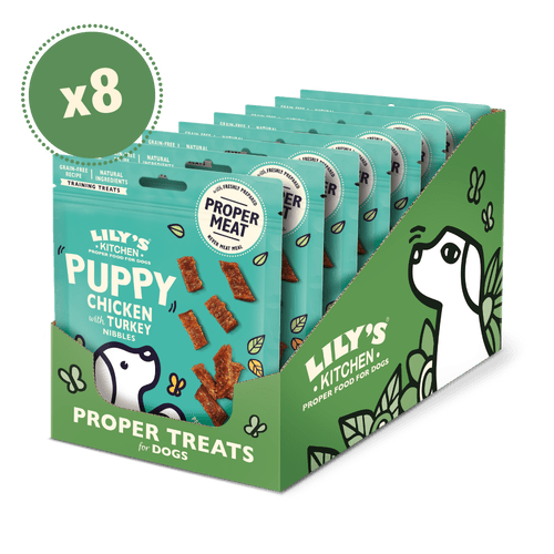 Lily's Kitchen Chicken with Turkey Nibbles Puppy Treats (8 x 70g), Lily's Kitchen,