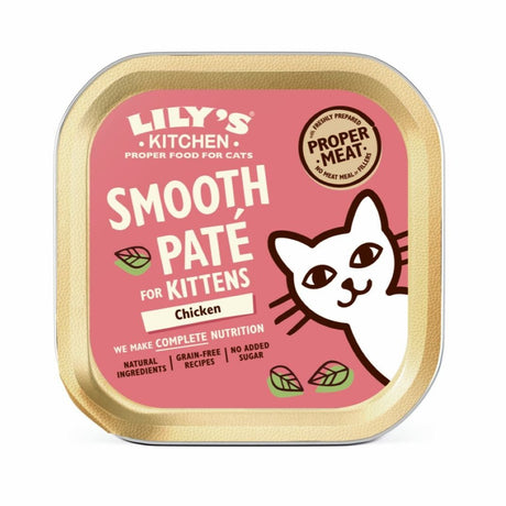 Lily's Kitchen Kitten Smooth Pate Chicken 19x85g, Lily's Kitchen,