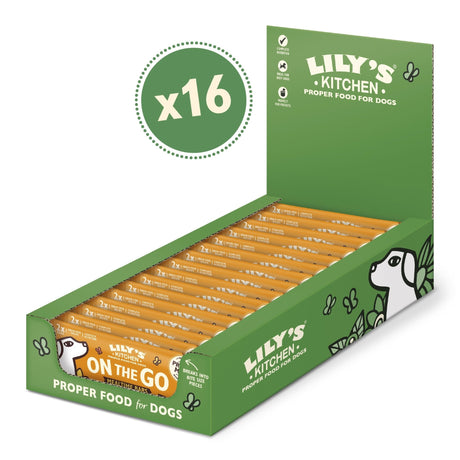 Lily's Kitchen On the Go Bar Chicken with Coconut & Turmeric 2 Pack 16 x 40g, Lily's Kitchen,