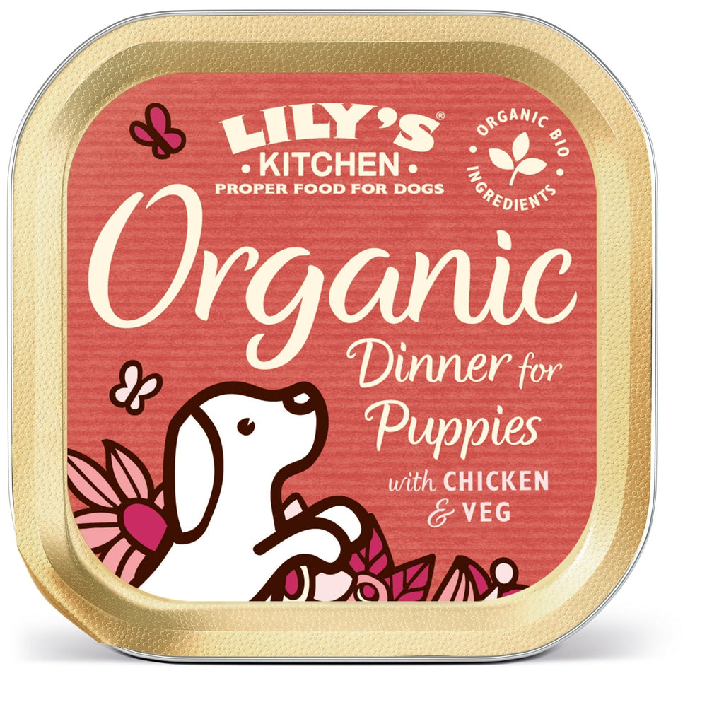 Lily's Kitchen Organic Dinner for Puppies - 11 x 150g Trays, Lily's Kitchen,